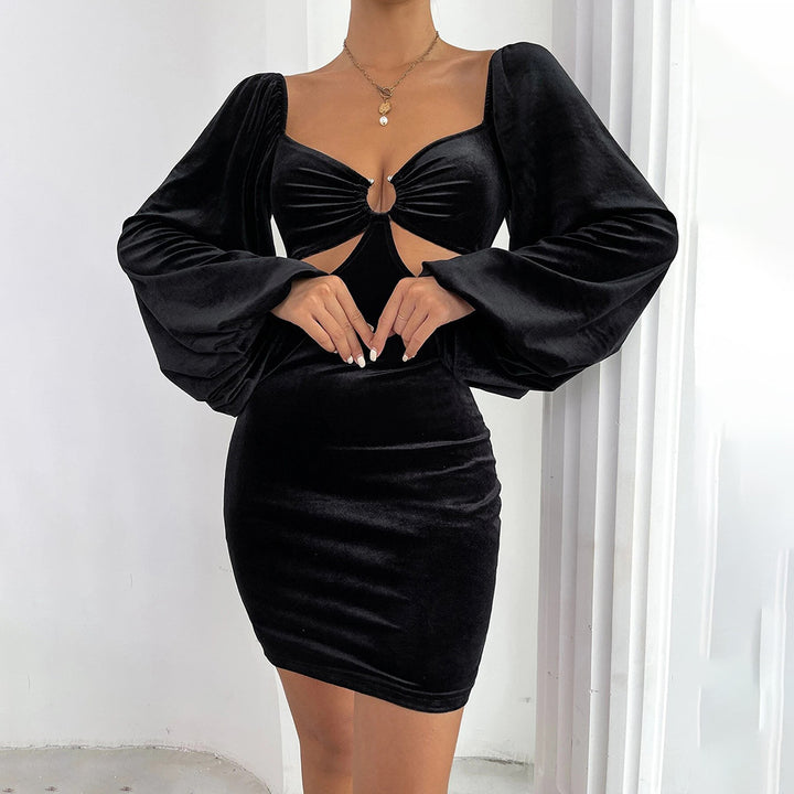 Robe de cocktail pour femmes avec une coupe flatteuse et des manches bouffantes élégantes Levoire
