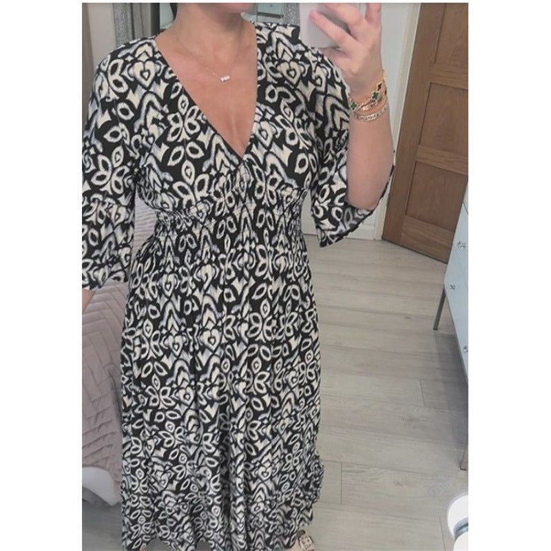 Levoire | Robe longue ample de plage Rento noir