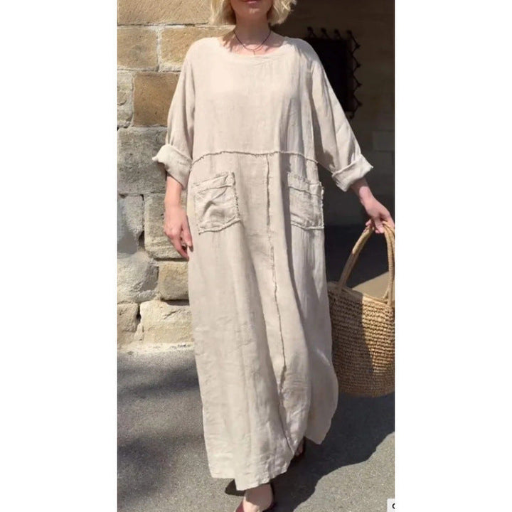 Levoire | Robe sac à dos Manches longues Relaxante Robe plissée Kreemi
