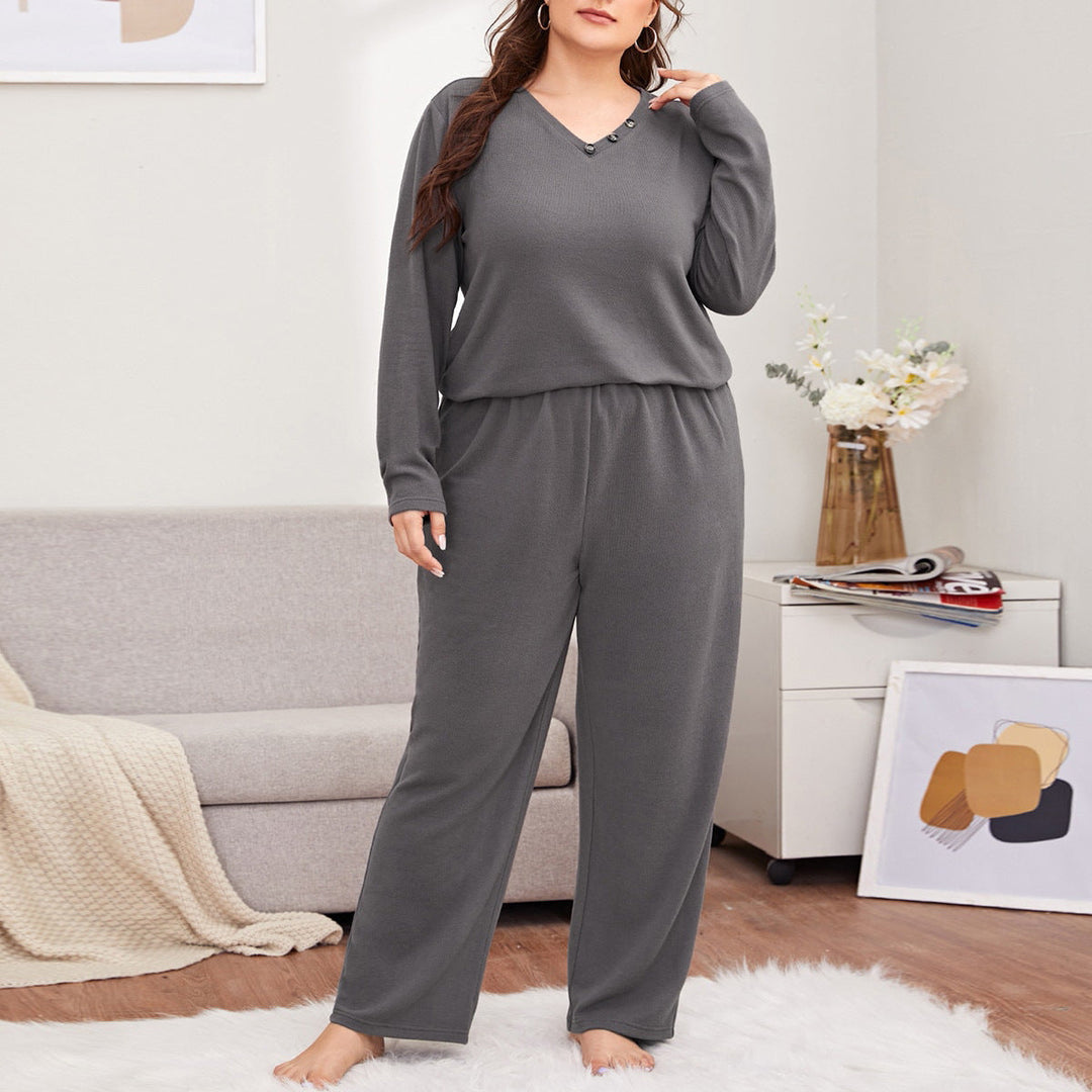 Levoire | Plus-vêtements Hauts à manches longues Pantalons longs Ensemble à deux pièces