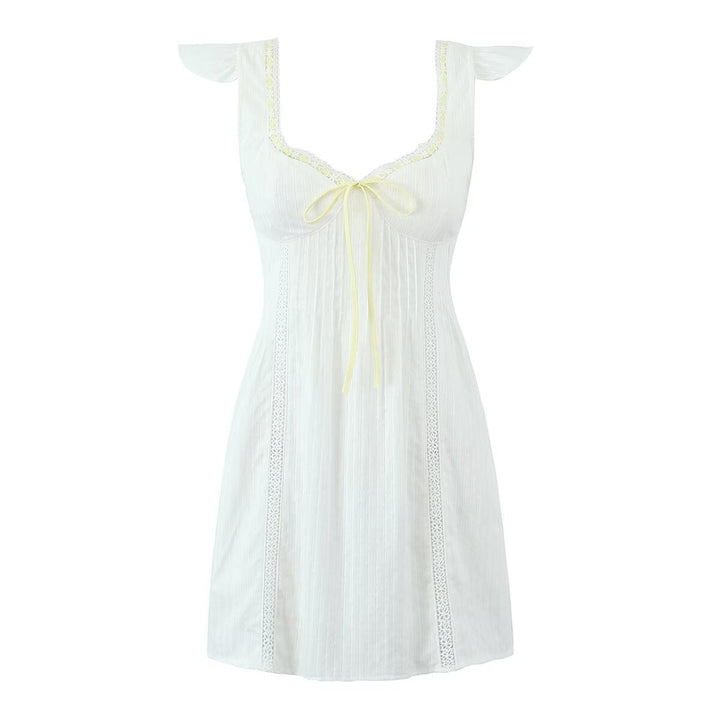 Levoire | Printemps Éclairci Nouveau Mini Robe A Ligne Blanc