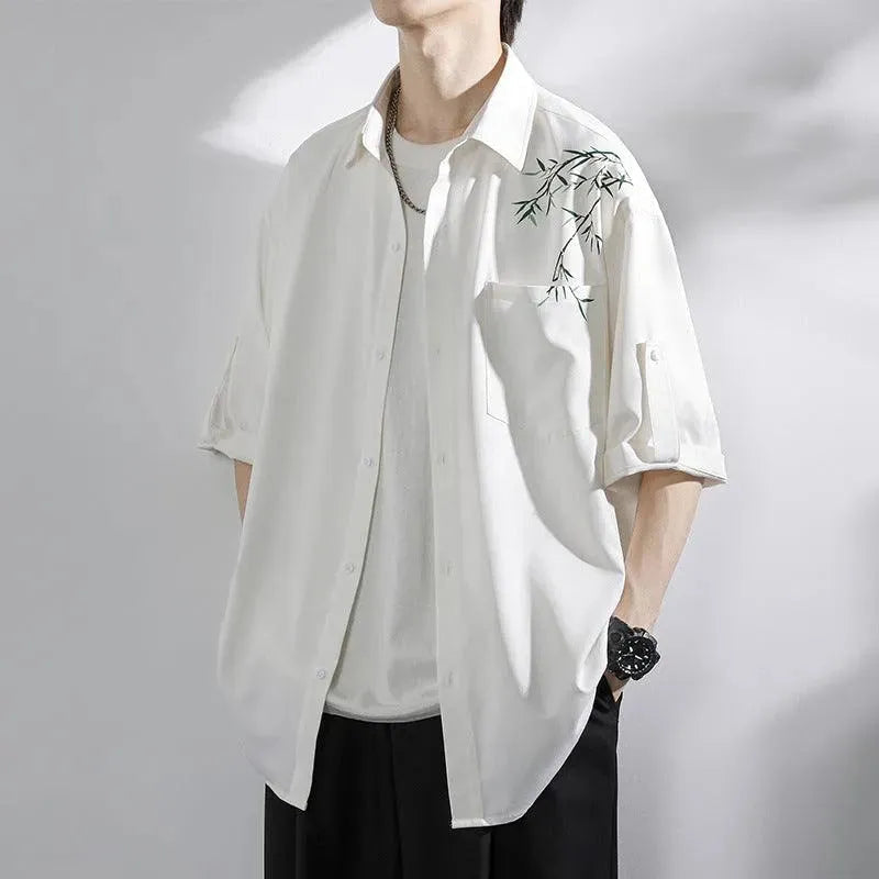 Levoire | Chemise à manches courtes pour hommes Blanc XT4138