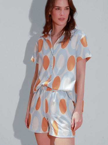 Levoire | Ensemble De Pyjama À Manches Courtes Et À Motifs À Pois