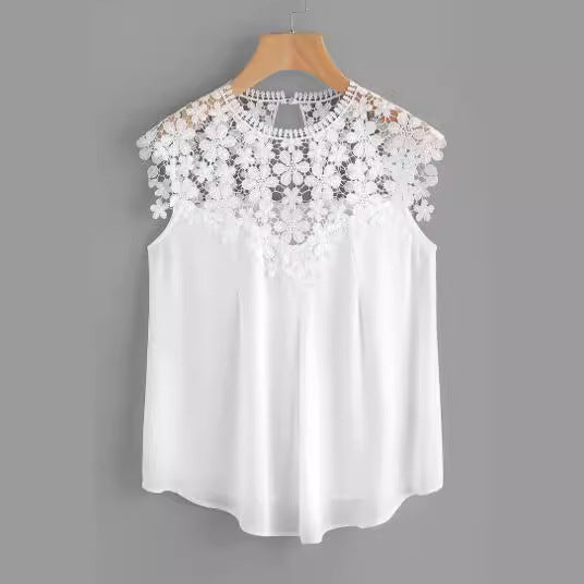 Blouse femme avec broderie florale et coupe fluide Levoire