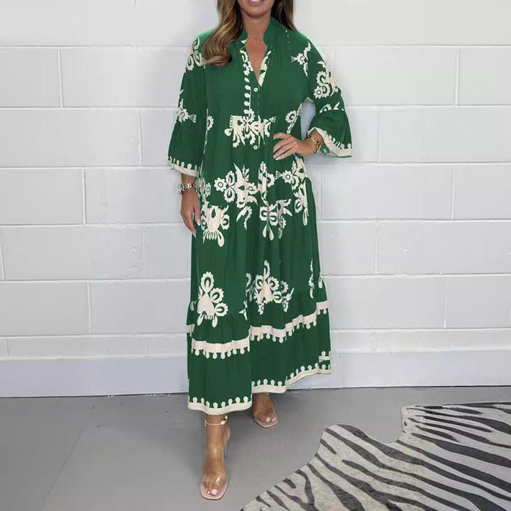 Levoire | Robe Imprimée Élégante Robe Taille Imprimée