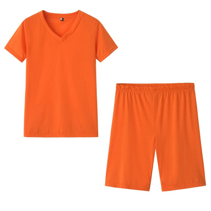 Ensemble de loisirs sportif pour femmes avec col en V et taille élastique Levoire