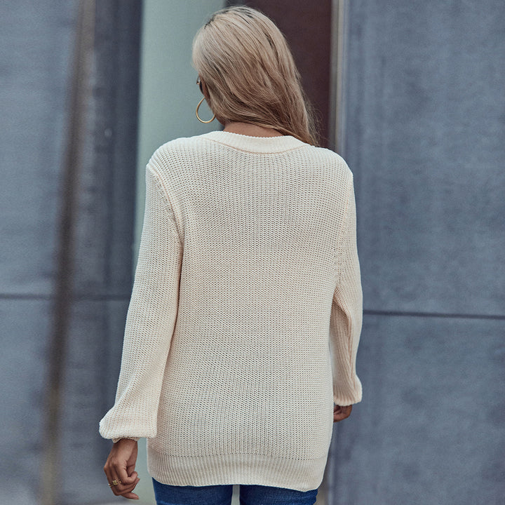 Pull en tricot pour femmes avec ceinture ajustée Levoire