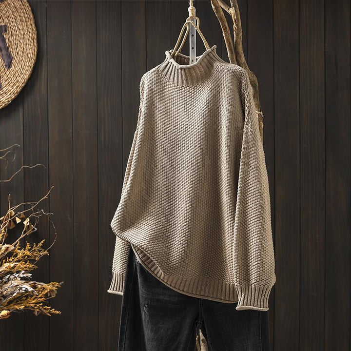 Levoire | Pull En Tricot Confortable Beige EINHE KOKO