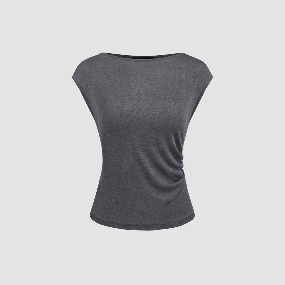 Haut élégant pour femmes avec un design drapé asymétrique Levoire