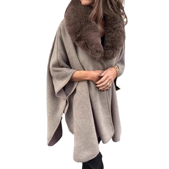 Veste de transition élégante pour femmes avec col en fausse fourrure luxueux Levoire