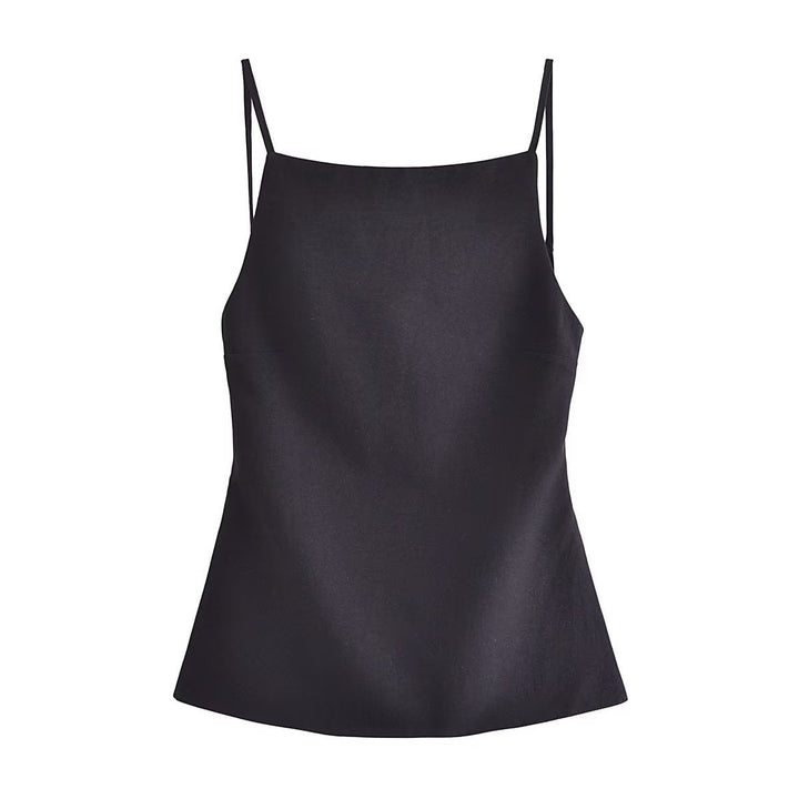 Levoire | Top dos nu T-shirt court à bretelles dos nu Noir