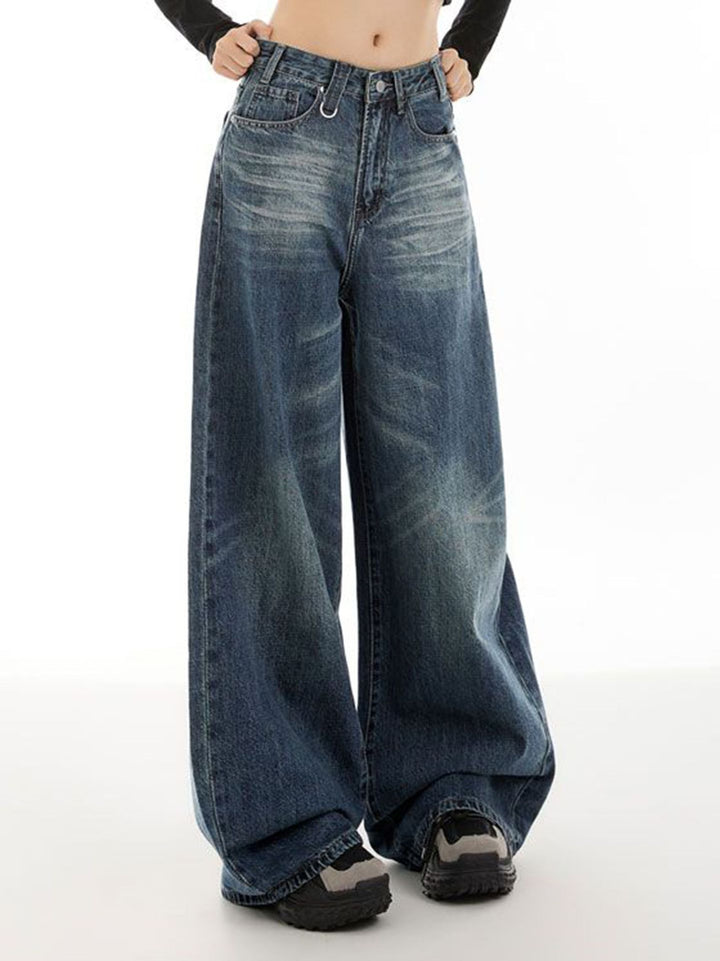 Jeans supplémentaires pour femmes au look usé tendance Levoire