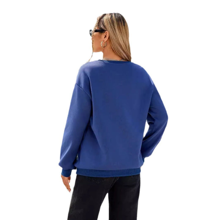 Sweat-shirt pour femmes avec lettrage artistique et coupe décontractée Levoire