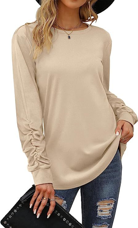 Chemise décontractée à manches longues pour femmes en mélange de coton doux Levoire