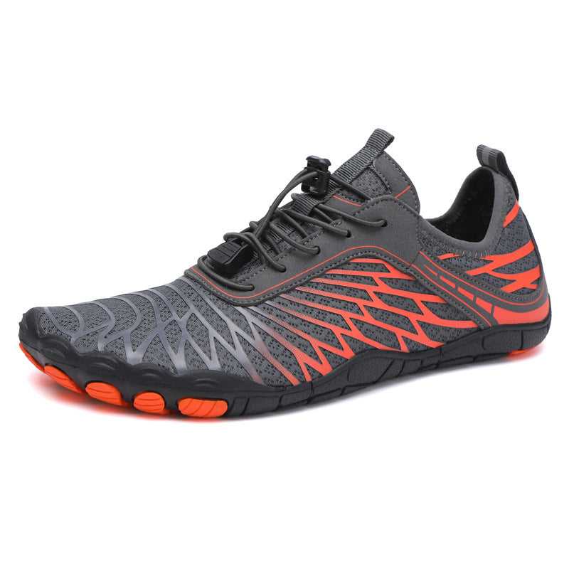 Levoire | Chaussure élégante pieds nus Gris-Orange