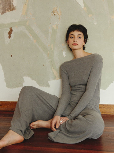 Levoire | Épaules Tricot Gilet Large Pantalon Costume Deux Pièces
