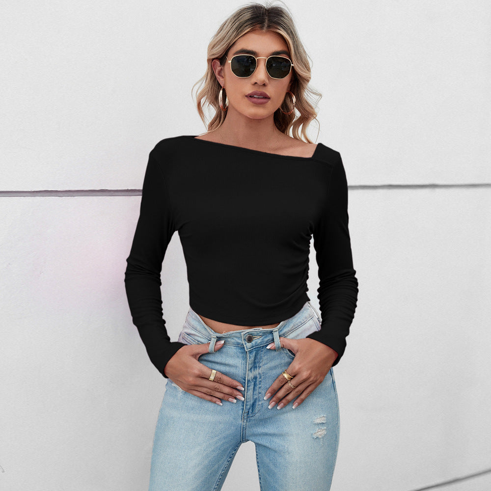 Demi-top pour femmes avec un design élégant et des détails de volants sophistiqués Levoire