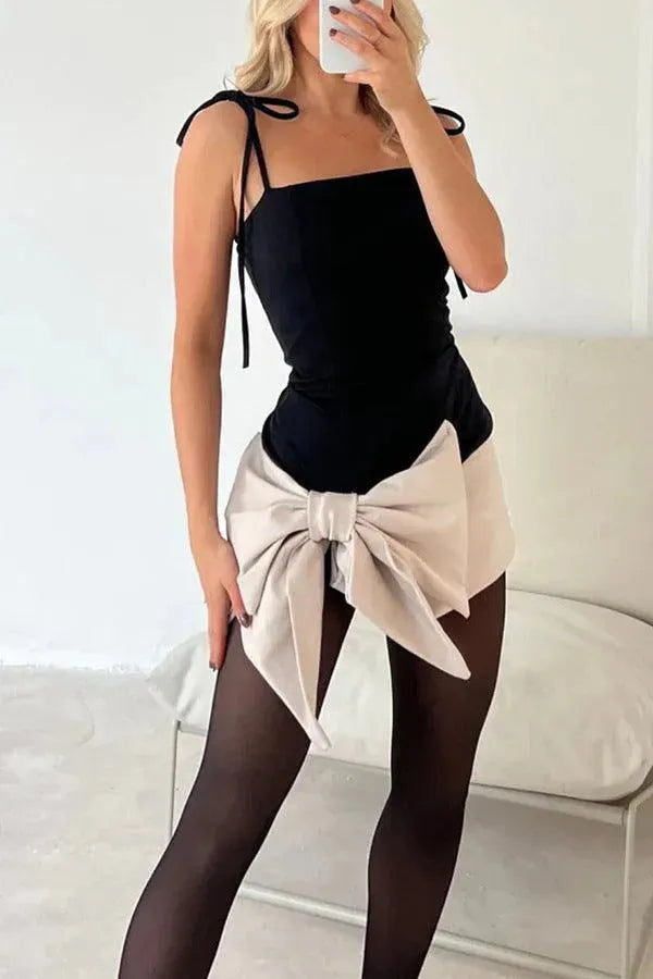 Levoire | Robe à nœuds pour femmes Abricot