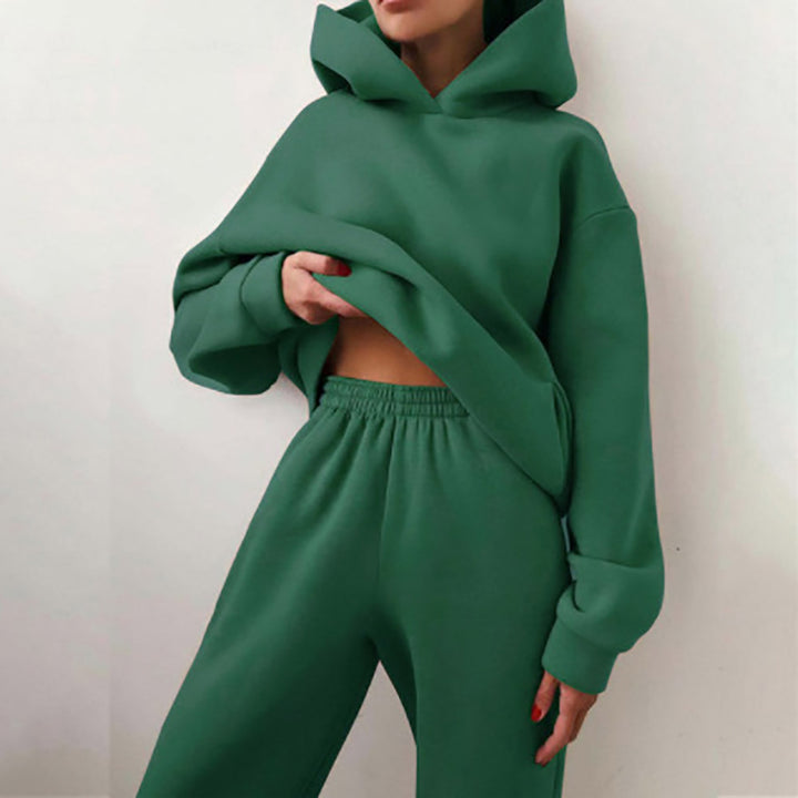 Ensemble de sweat à capuche surdimensionné et de pantalon de jogging pour femmes Levoire