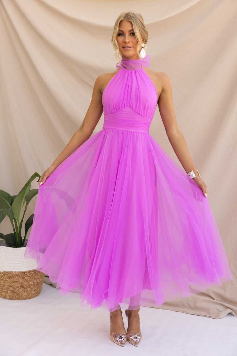 Levoire | Robe Élégante De Printemps Été Lilas