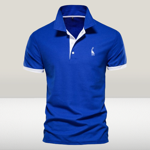 Levoire | Polo Décontracté Slim Fit Pour Hommes Bleu
