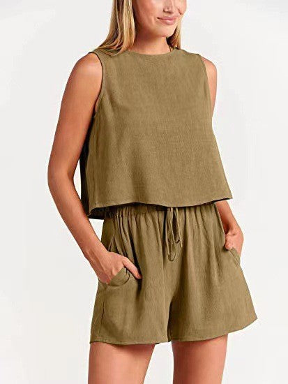 Ensemble de loisirs deux pièces pour femmes avec taille élastique Levoire