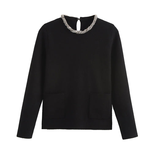 Levoire | Mode Pull en maille Haut Col Décor