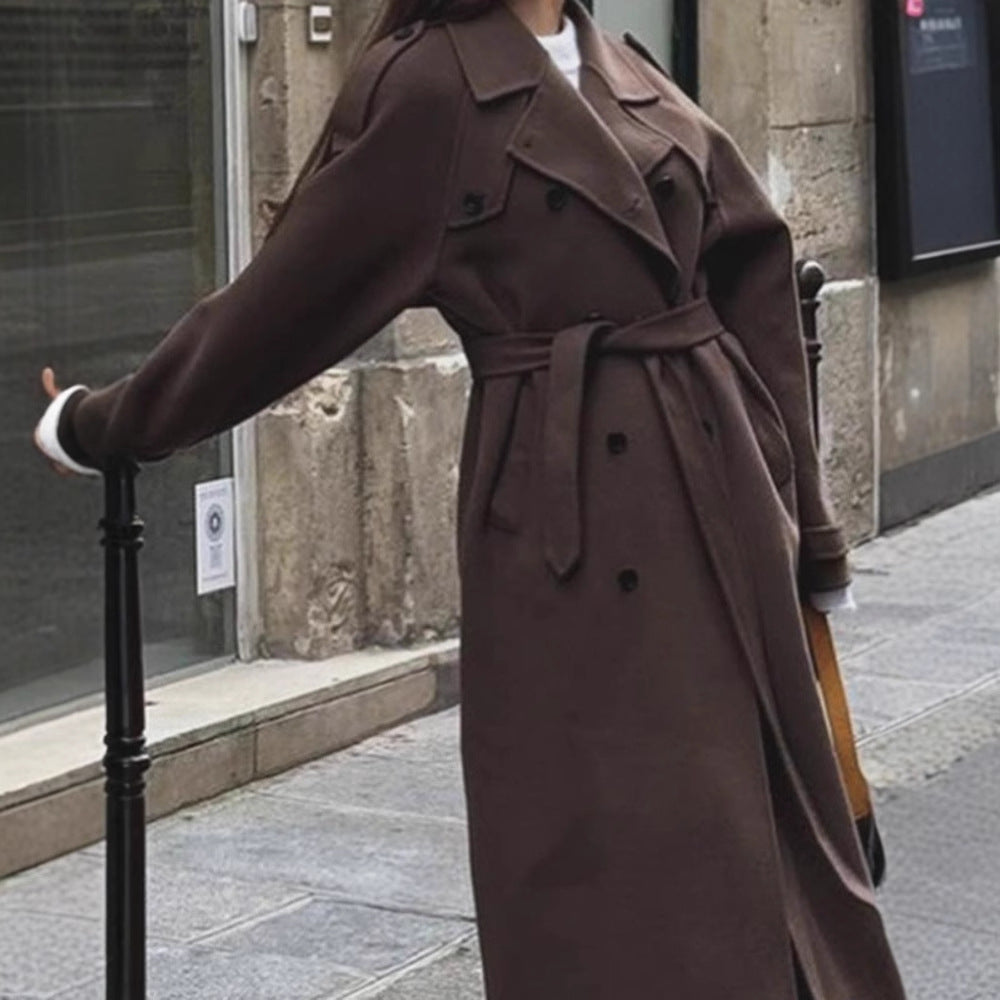 Manteau en laine surdimensionné pour femmes Avriane