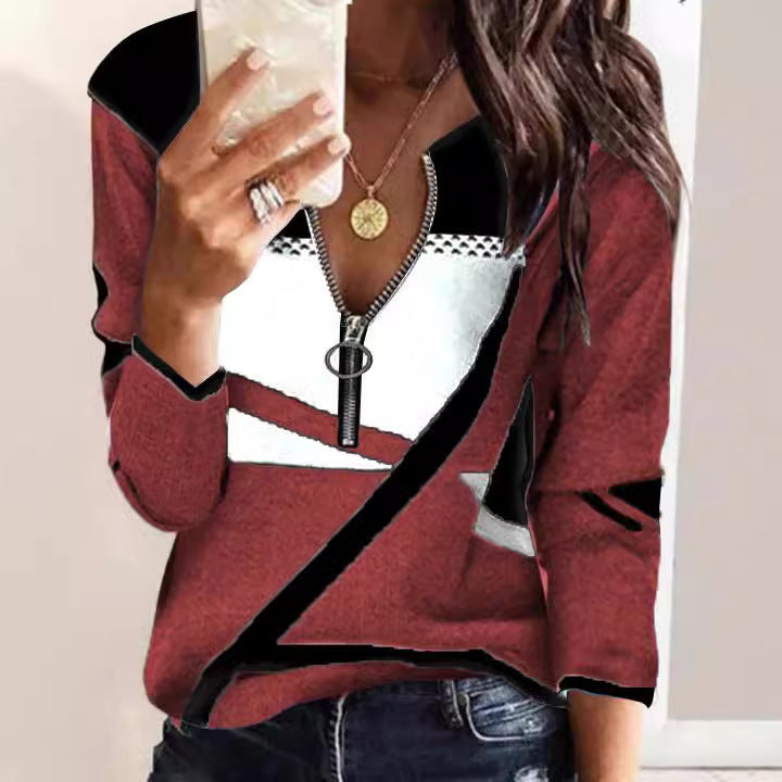 Levoire | T-shirt à manches longues zip tendance