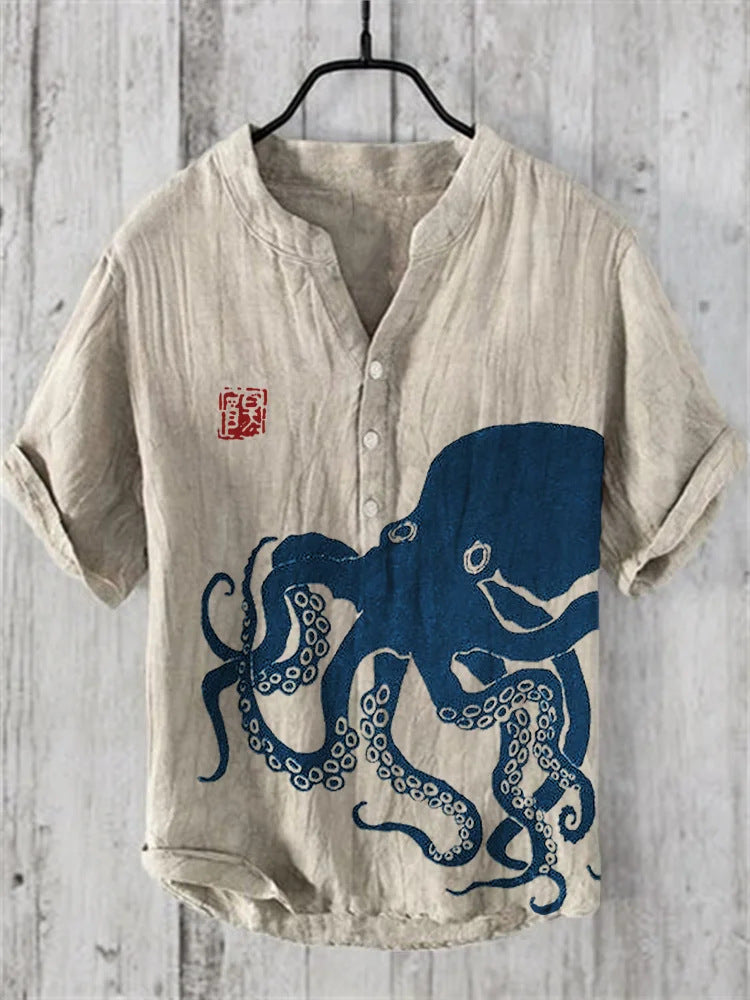Levoire | Chemise Japonaise En Mélange De Lin
