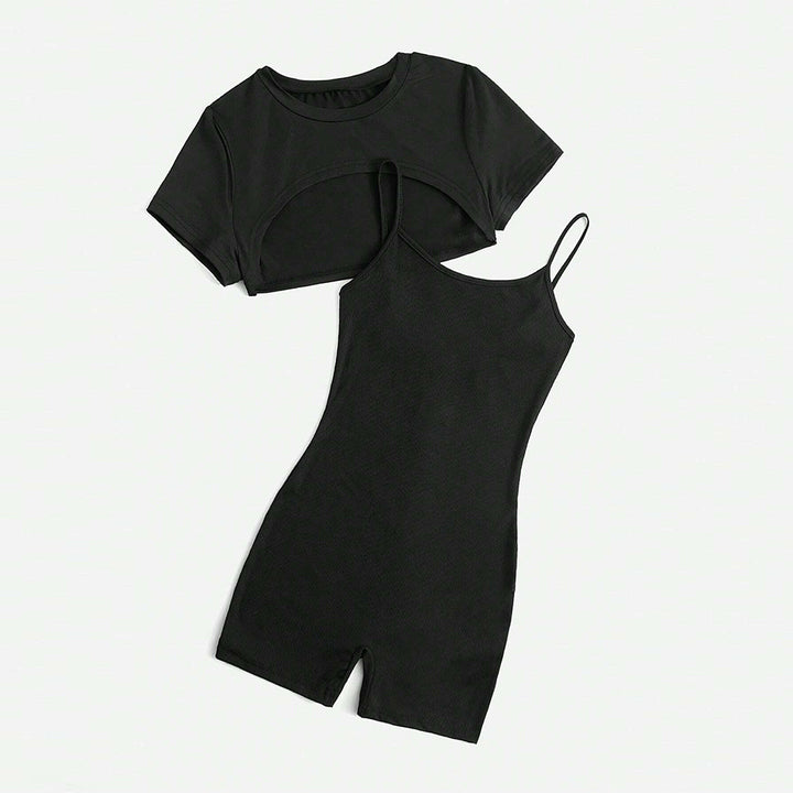 Ensemble de combinaison pour femme à top court et shorts Levoire