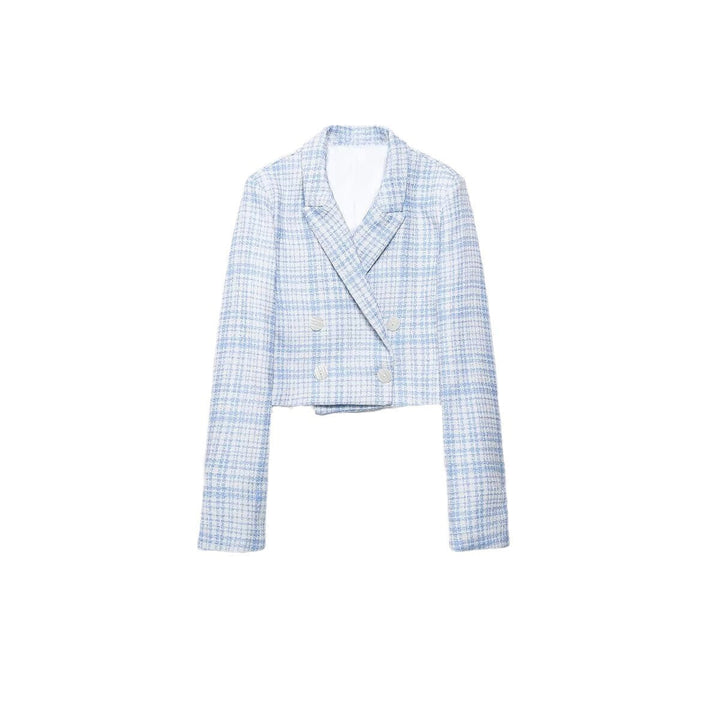 Levoire | Élégant Blazer Texturé Décontracté Ensemble de Short Top à motifs A3