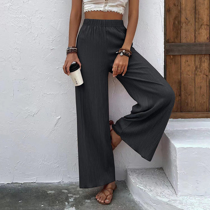 Levoire | Pantalon D'Été Élégant Et Léger Pour Femmes Avec Jambe Évasée Gris