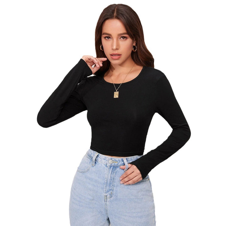 Chemise à manches longues courte pour femme avec une élégante texture côtelée Levoire
