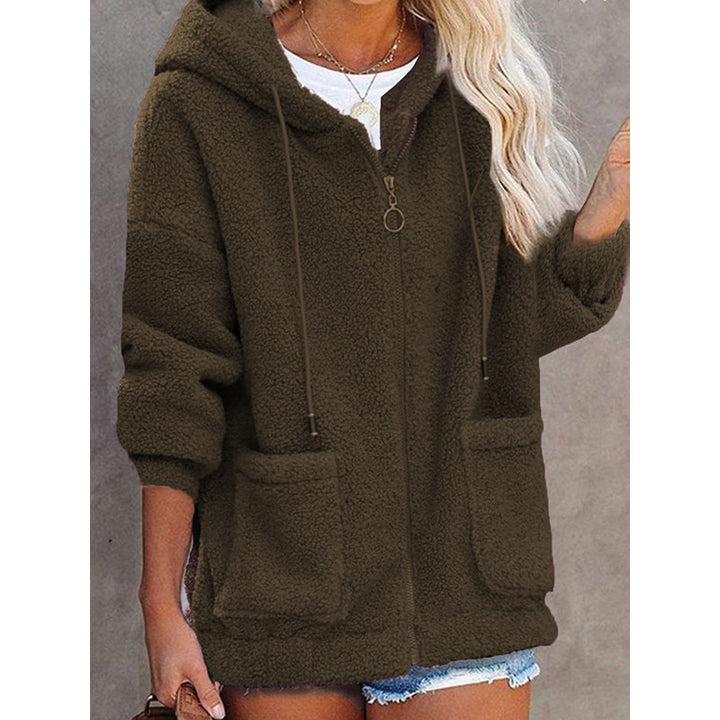 Veste à capuche en polaire pour femmes avec poches pratiques et capuche de haute qualité Levoire