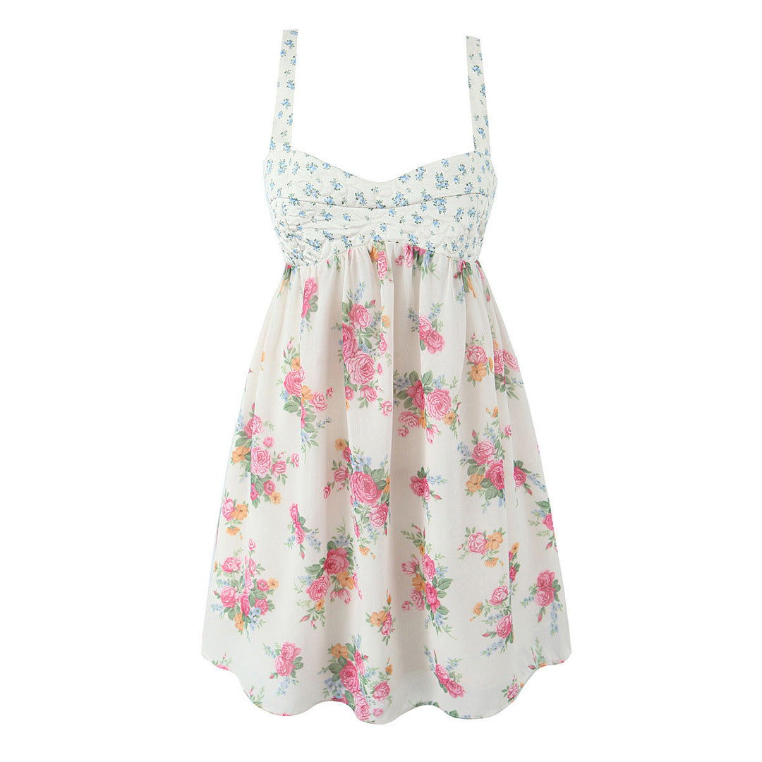 Levoire | Robe de Plage d'Été Sans Bretelles Mini Auringonpaistelema Bloc de couleur
