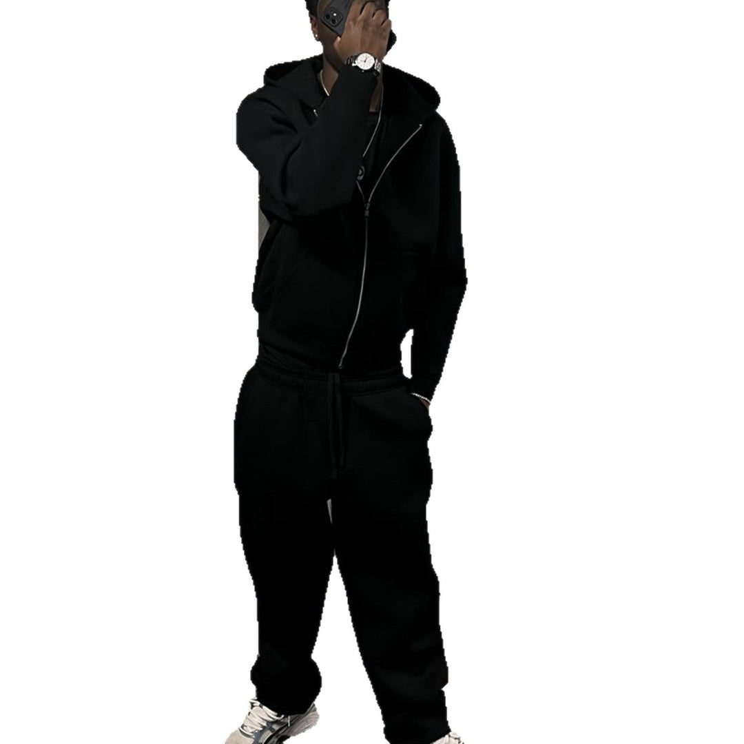 Hommes nan Oversize Zip-Hoodie et Relaxed Sweatpants Set Avriane