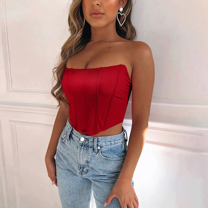 Levoire | Crop-top Découpé Dos Crop Top Une épaule