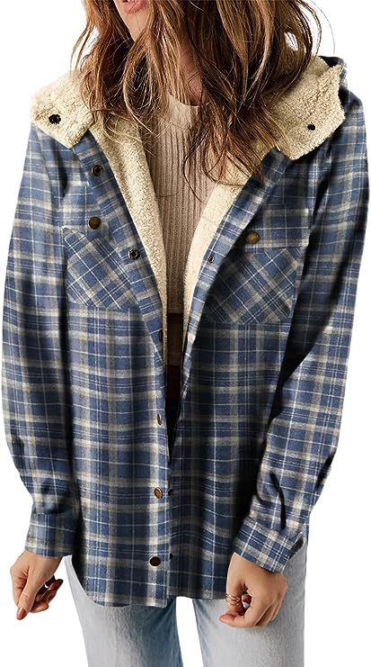 Veste en flanelle pour femmes avec capuche rembourrée Levoire