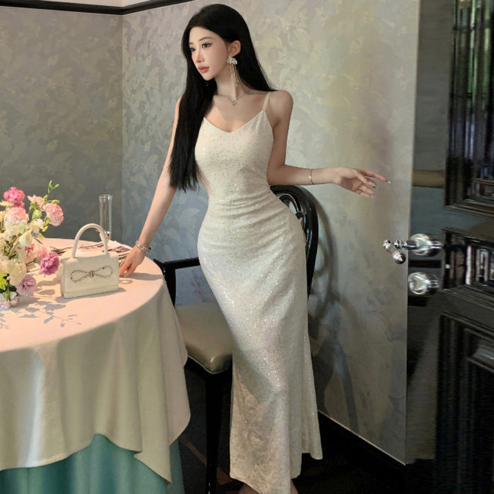 Levoire | Robe à jupe haute avec paillettes coûtant moins cher