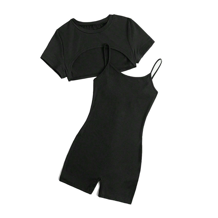 Ensemble de combinaison pour femme à top court et shorts Levoire