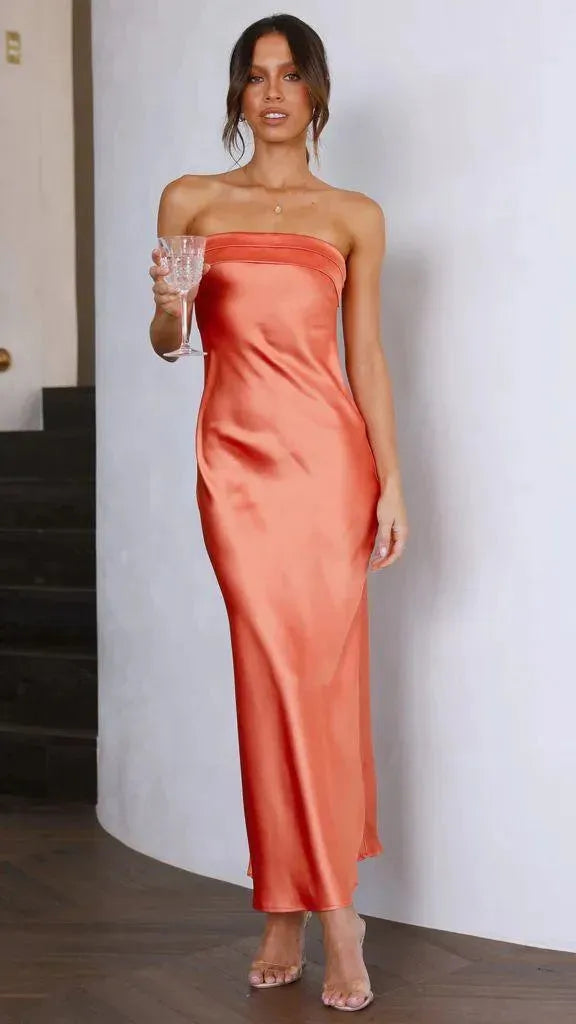 Levoire | Robe sans manches et haut sans dos Orange