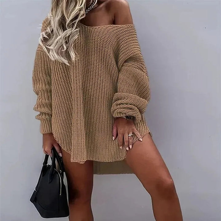 Levoire | Pull femme à col V Khaki