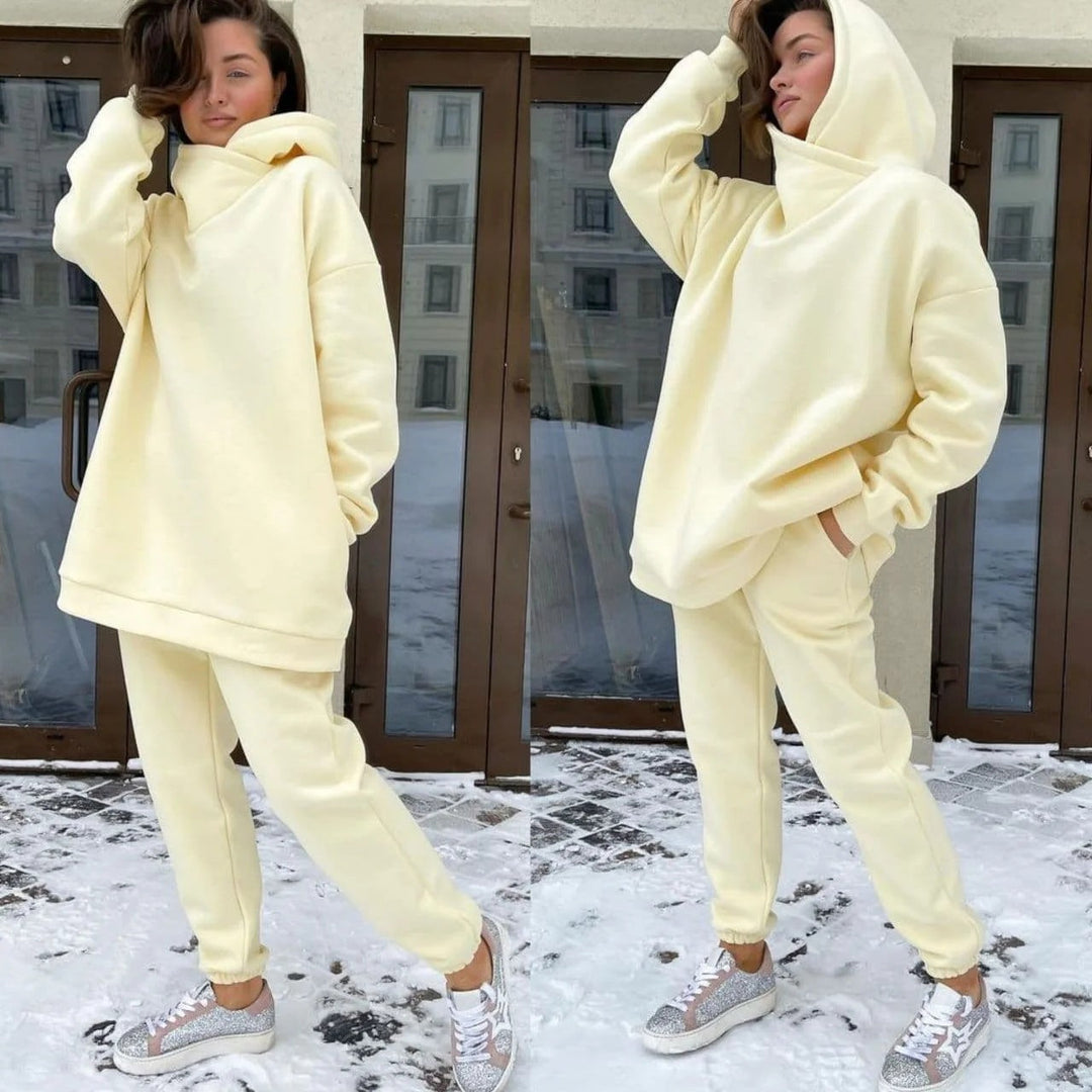 Levoire | Sweat-shirt à col rond - deux pièces Jaune
