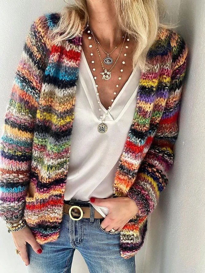 Levoire | Pull En Maille Multicolore Pour Femmes Rot