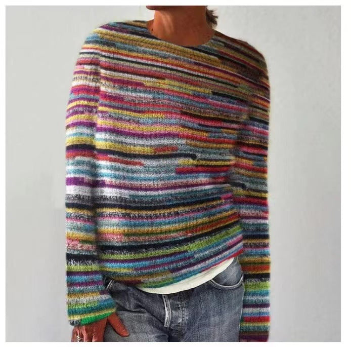 Levoire | Pull D'Automne Rétro Multicolore Eins