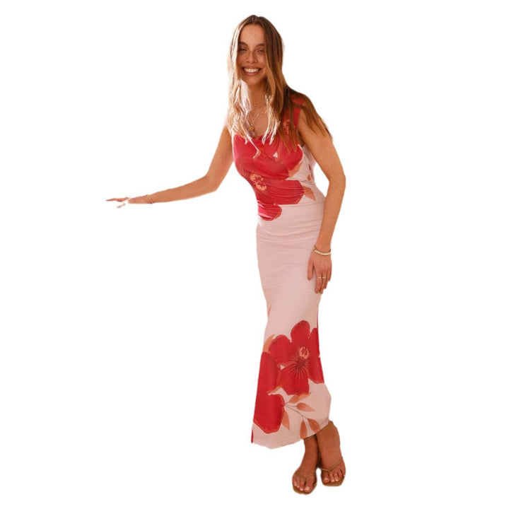 Robe Maxi Élégante pour Femmes avec Design Floral et Coupe Ample Levoire