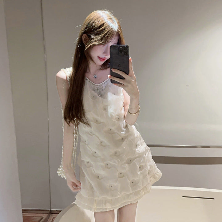 Levoire | Clous-Robe Chanel Col Ronde-Pliée-Ouest-Robe