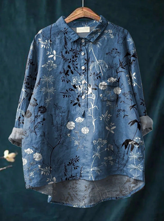 Levoire | Blouse À Fleurs Classique Impression 9