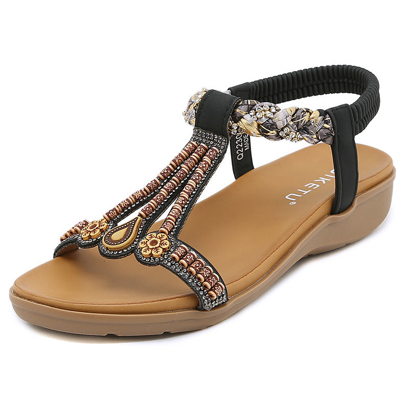 Levoire | Belles Sandales De Plage À Motifs Boho Pour Femmes